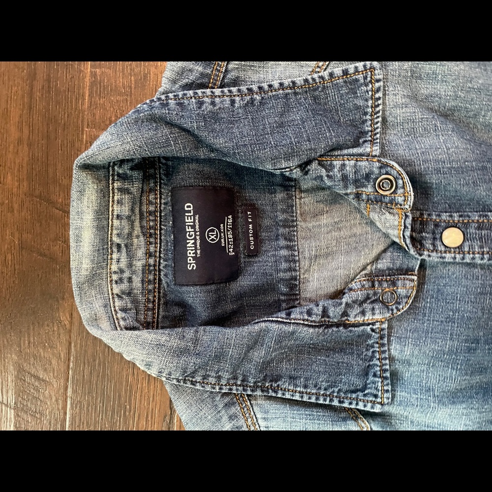 Blue Jean button down shirt